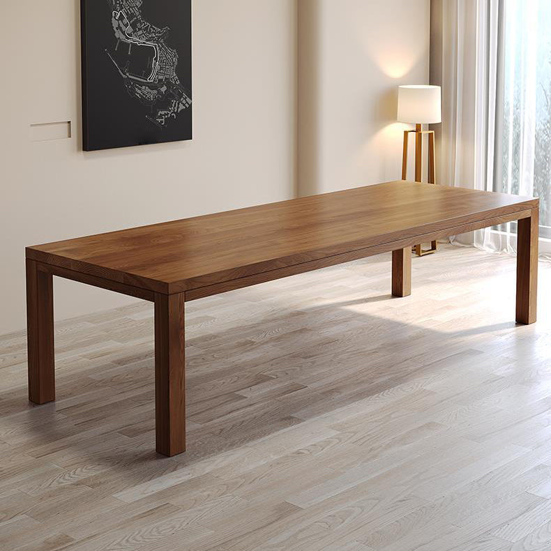 Modern Solid Wood Dining Table 4 Legs Dining Table for Dining Room
