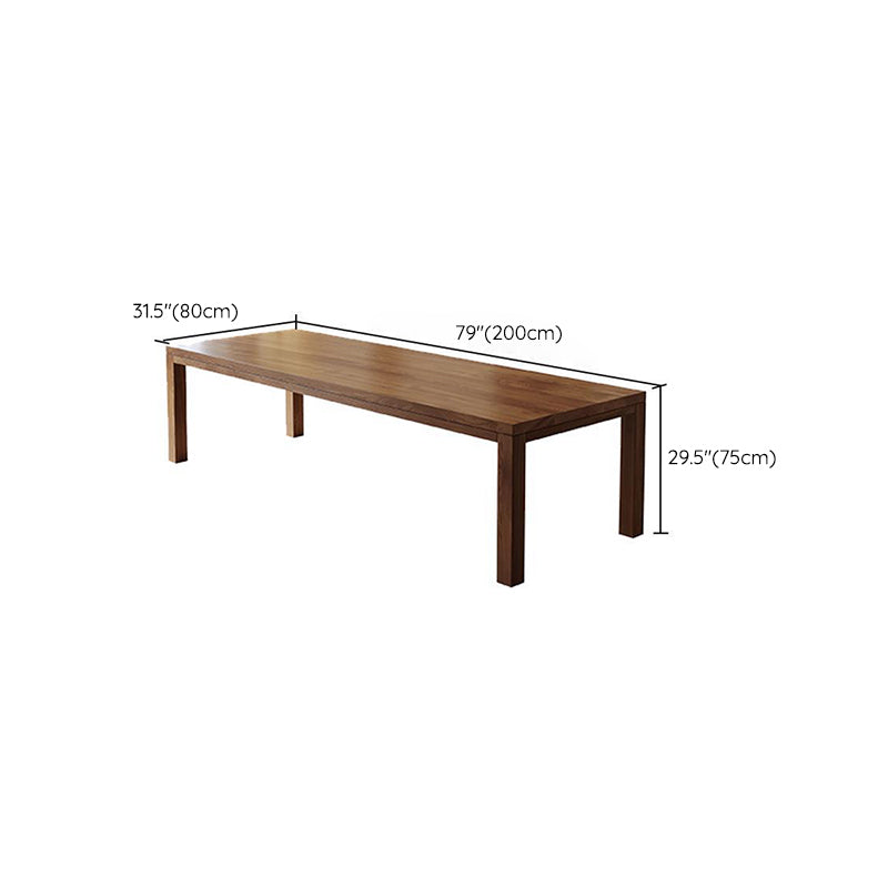 Modern Solid Wood Dining Table 4 Legs Dining Table for Dining Room