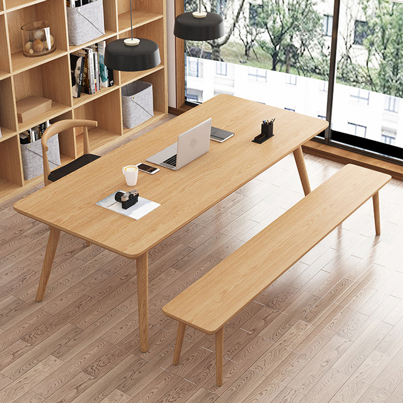 Contemporary Solid Wood Dining Table Natural Dining Table for Dining Room