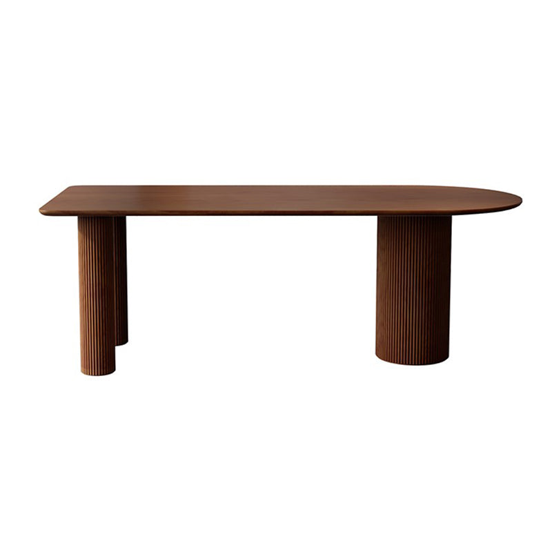 Contemporary Free Form Dining Table Solid Wood Dining Table for Kitchen