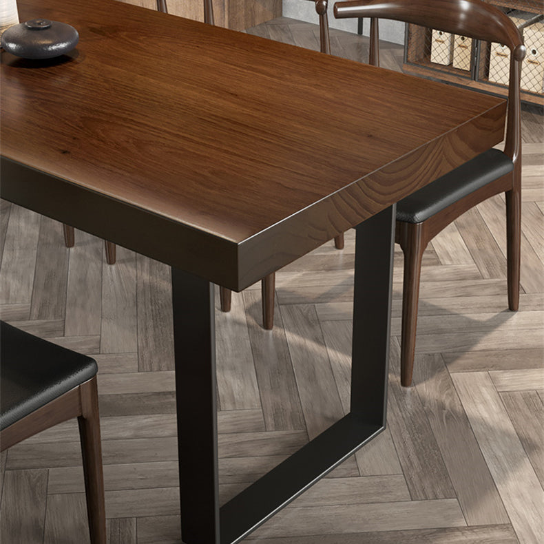 Rectangle Dining Table Set 1/5/7 Pcs Solid Wood Dining Table and Chairs