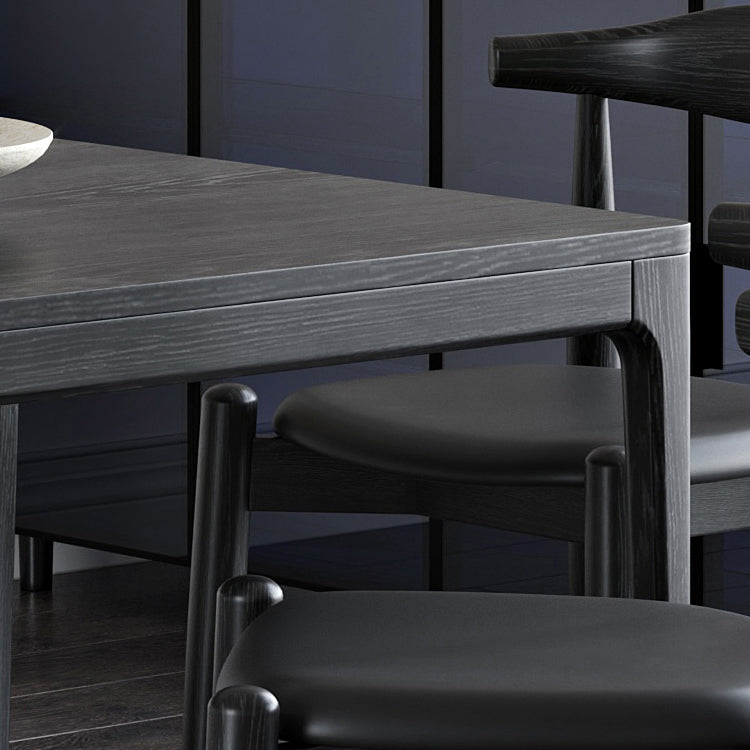 Modern Dining Set 1/4/5/6/7 Pcs Ash Solid Wood Dining Table and Chairs