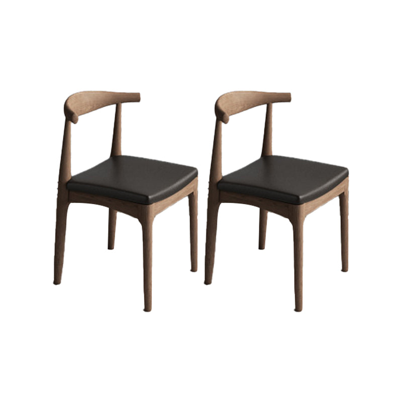 Modern 1/2/5 Pieces Dining Set Solid Wood Rectangle Dining Table Set in Natural