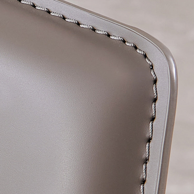 Upholstered Dining Armless Chairs Faux Leather Kitchen Dining Chairs