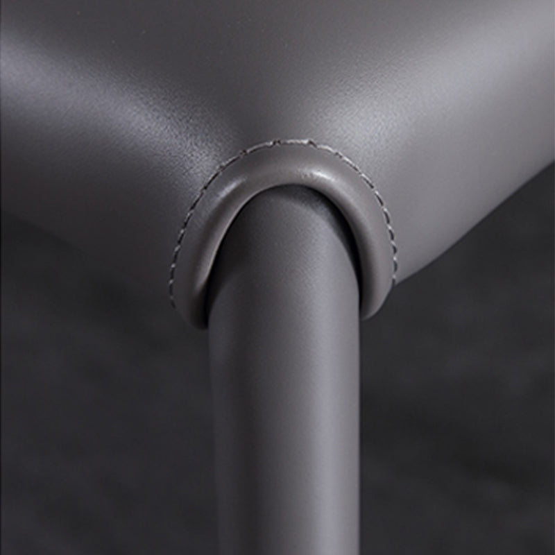 Industrial Wingback Side Chair Upholstered Armless Dining Chairs