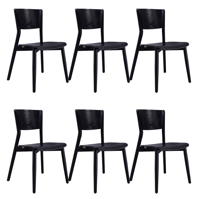 Modern Side Chair Solid Wood Open Back Dining Chair for Home