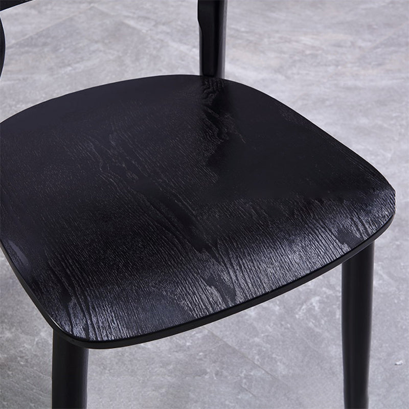 Modern Side Chair Solid Wood Open Back Dining Chair for Home