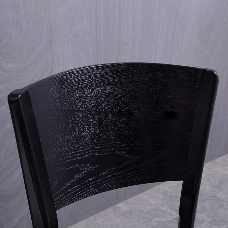 Modern Side Chair Solid Wood Open Back Dining Chair for Home