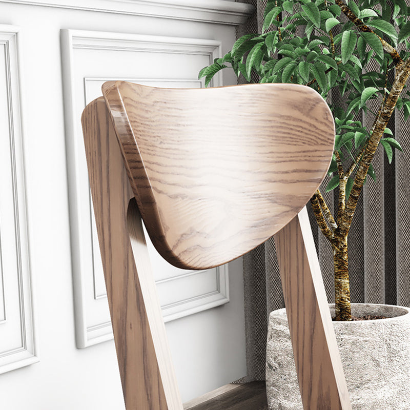 Modern Side Chair Solid Wood Indoor Dining Chair for Living Room