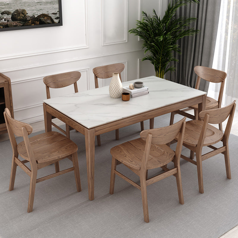 Modern Side Chair Solid Wood Indoor Dining Chair for Living Room