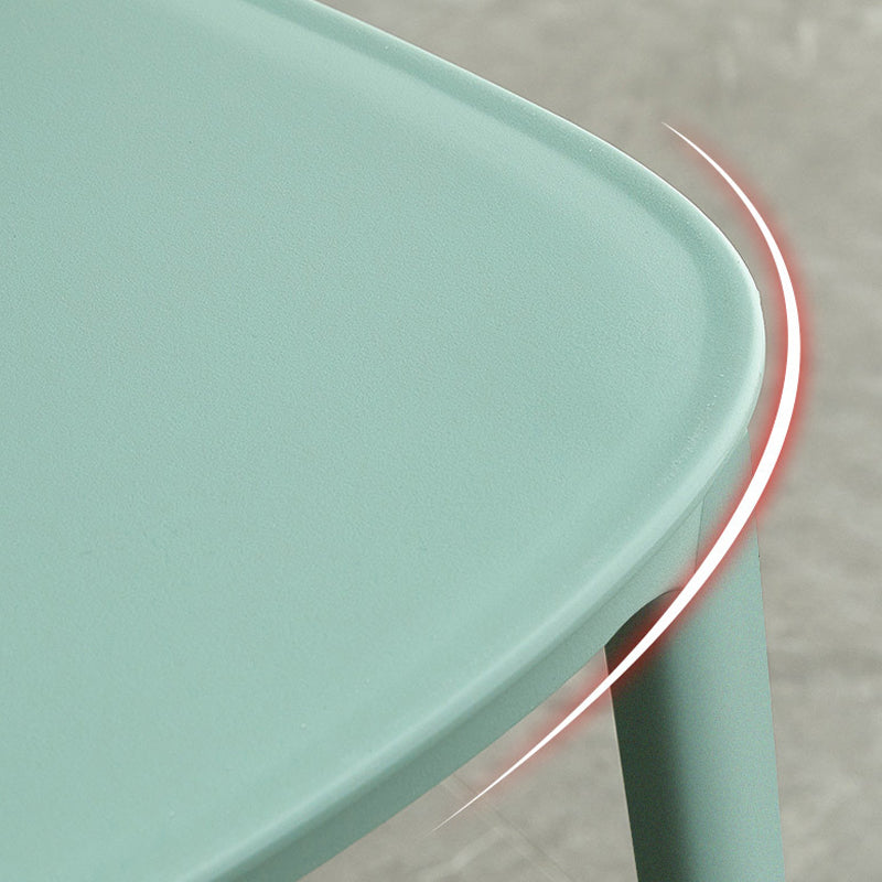 Contemporary Kitchen Dining Chair Plastic Open Back Side Chair