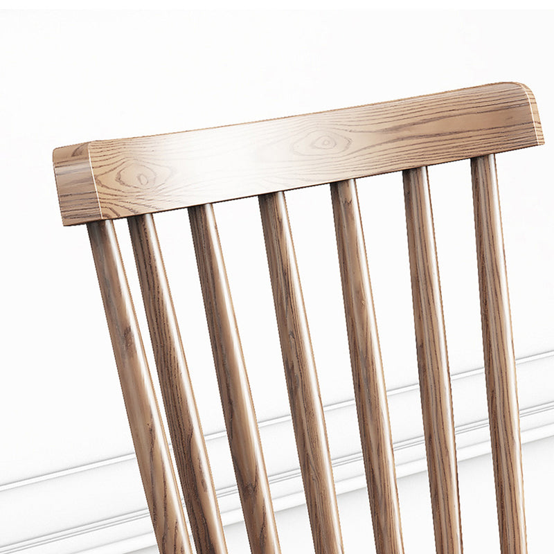 Solid Wood Side Chair Modern Slat Back Dining Chair for Home