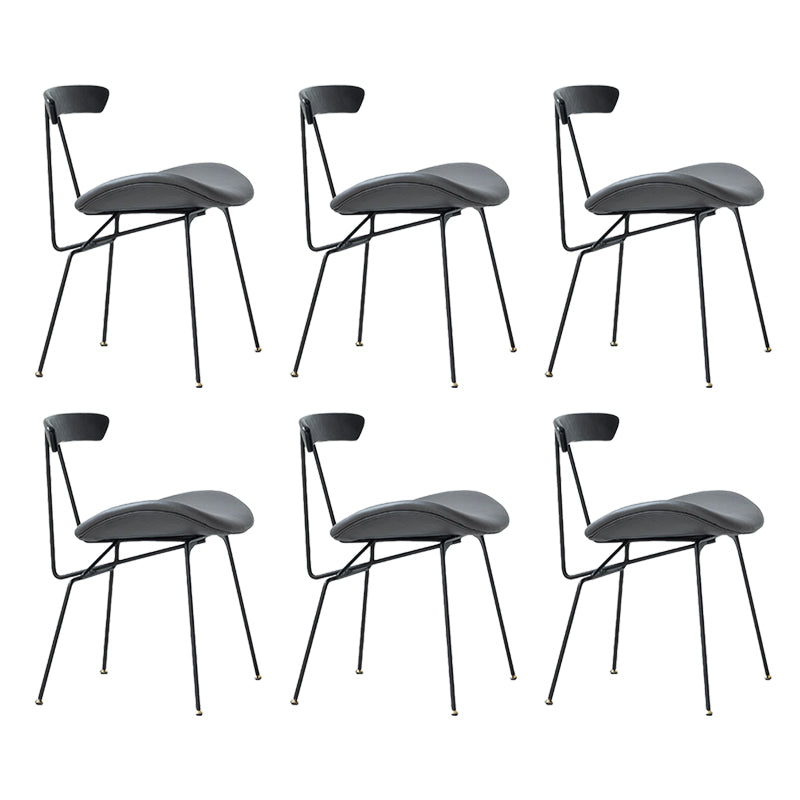 Industrial Upholstered Armless Dining Chairs Indoor Side Chair