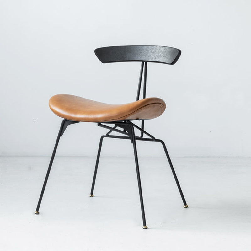 Industrial Upholstered Armless Dining Chairs Indoor Side Chair