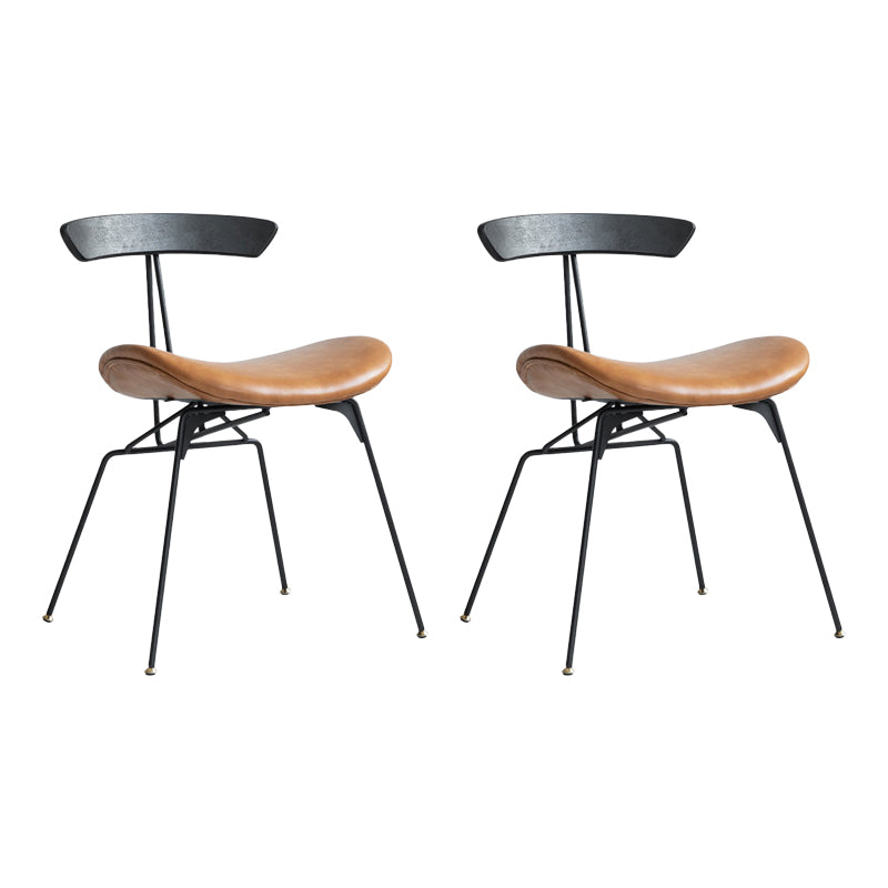 Industrial Upholstered Armless Dining Chairs Indoor Side Chair