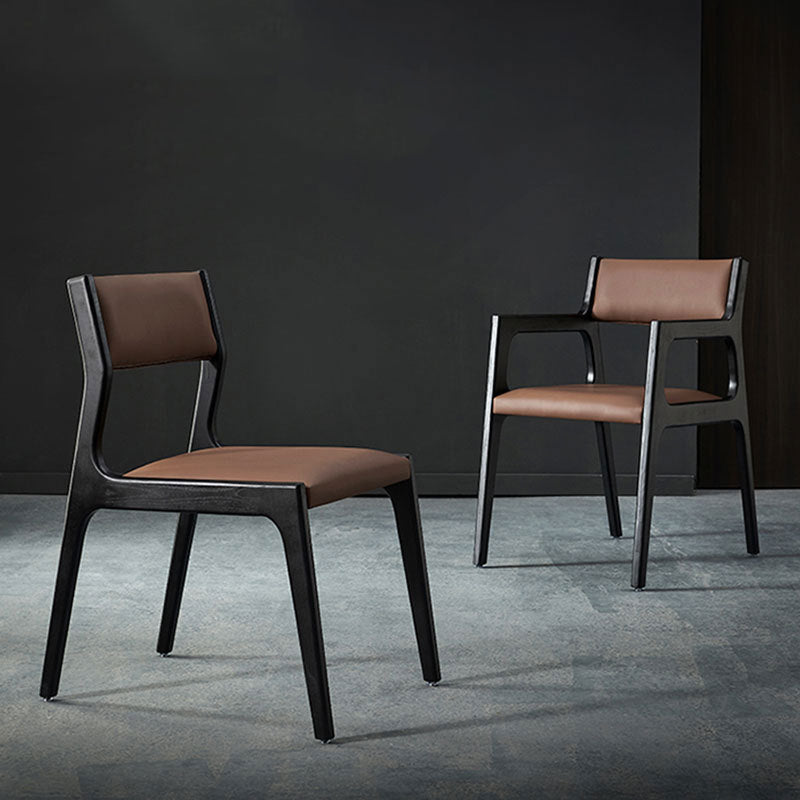 Modern Style Dining Chair Solid Wood Indoor Dining Chair with Wooden Frame