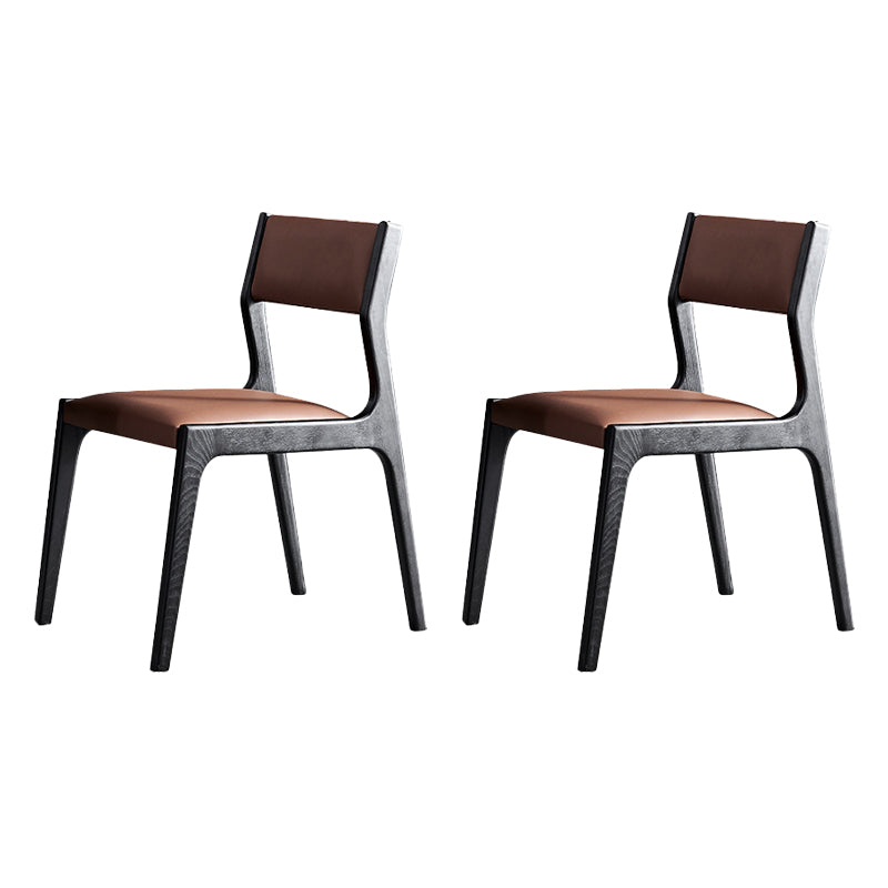 Modern Style Dining Chair Solid Wood Indoor Dining Chair with Wooden Frame