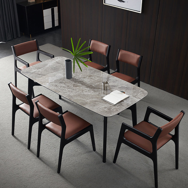 Modern Style Dining Chair Solid Wood Indoor Dining Chair with Wooden Frame