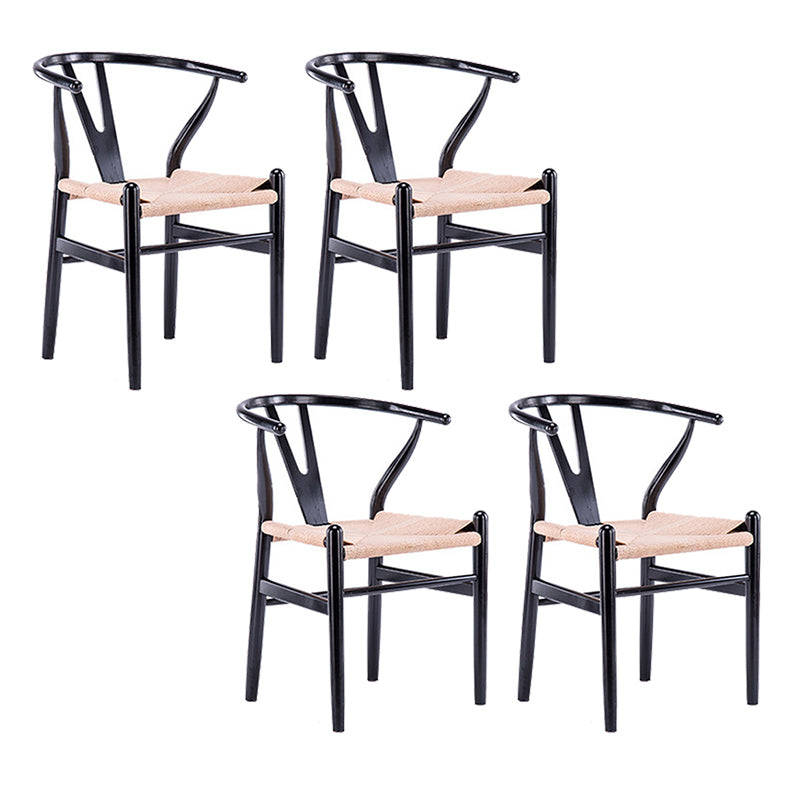 Kitchen Wood Dining Side Chair Industrial Style Chair for Kitchen