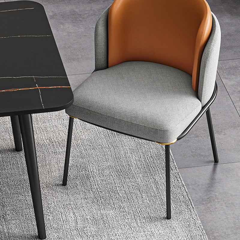 Glam Parsons Side Chair Upholstered Indoor Dining Chair for Home