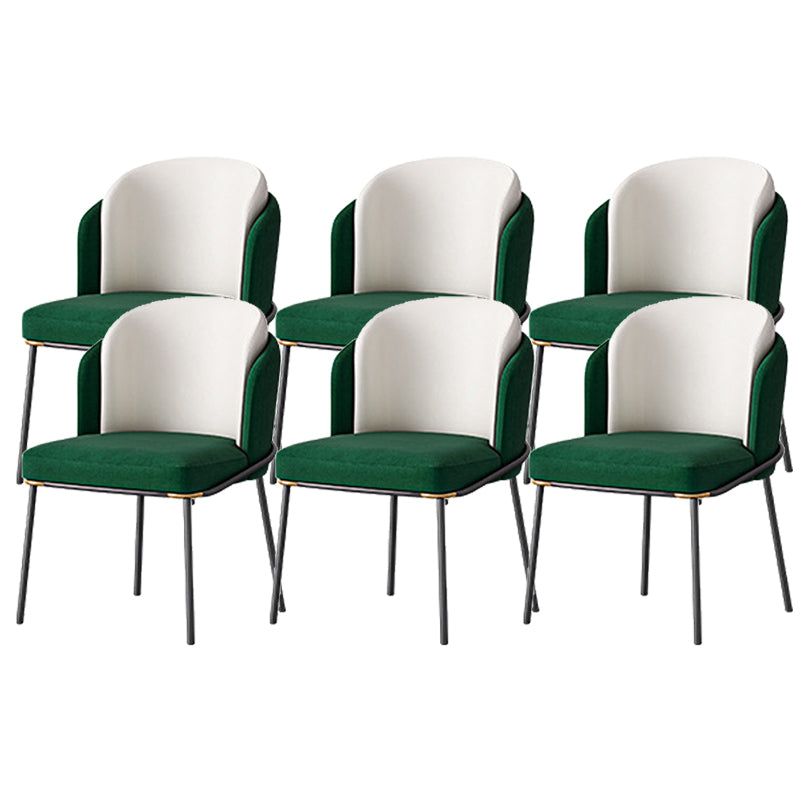 Glam Parsons Side Chair Upholstered Indoor Dining Chair for Home