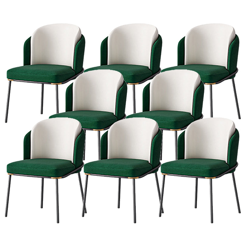 Glam Parsons Side Chair Upholstered Indoor Dining Chair for Home