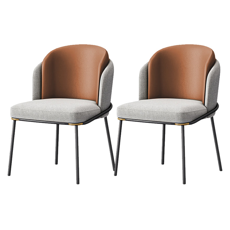 Glam Parsons Side Chair Upholstered Indoor Dining Chair for Home