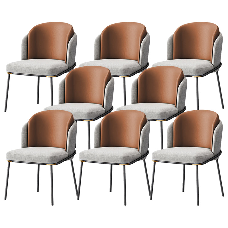 Glam Parsons Side Chair Upholstered Indoor Dining Chair for Home