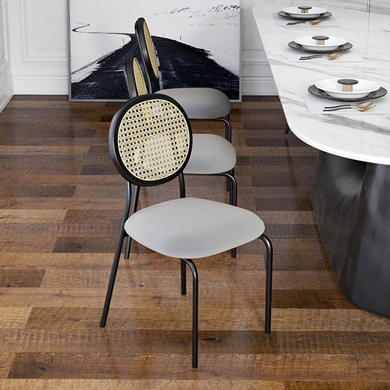 King Louis Back Side Chair Industrial Home Upholstered Dining Chair