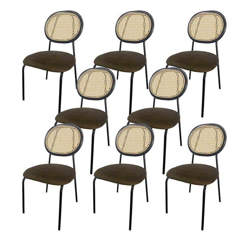 King Louis Back Side Chair Industrial Home Upholstered Dining Chair