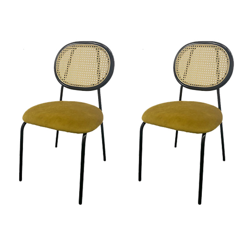 King Louis Back Side Chair Industrial Home Upholstered Dining Chair