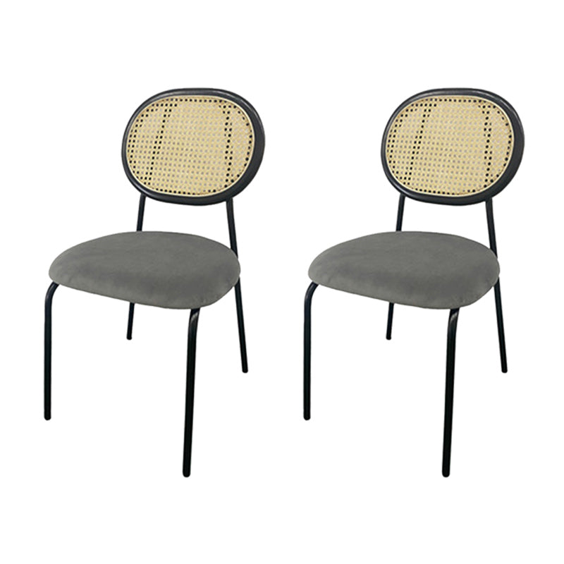 King Louis Back Side Chair Industrial Home Upholstered Dining Chair