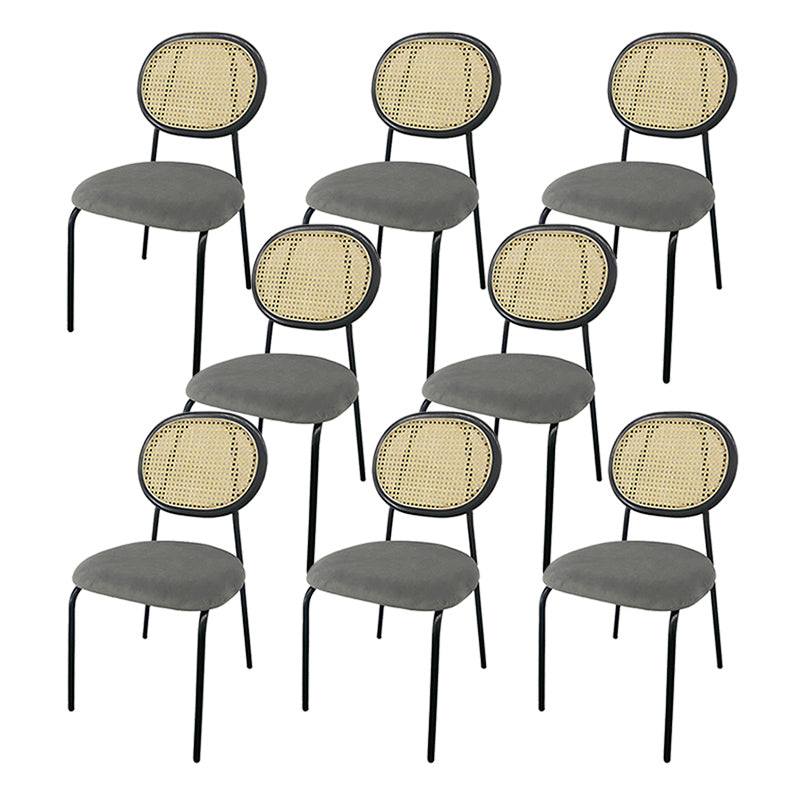 King Louis Back Side Chair Industrial Home Upholstered Dining Chair