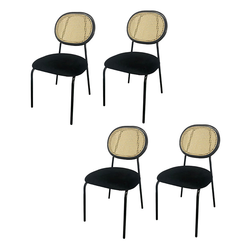 King Louis Back Side Chair Industrial Home Upholstered Dining Chair