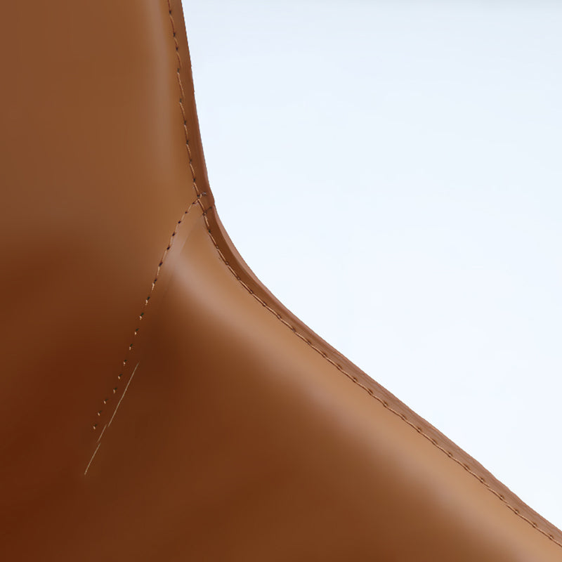 Contemporary Side Chair Leather Armless Dining Chair for Dining Room