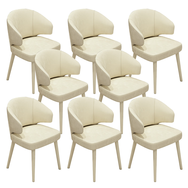 Modern Parsons Dining Chair Velvet Indoor Dining Chair for Living Room