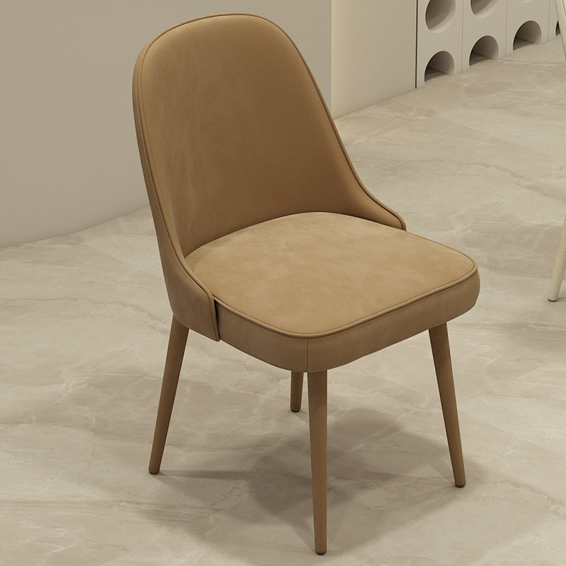Modern Parsons Dining Chair Velvet Indoor Dining Chair for Living Room