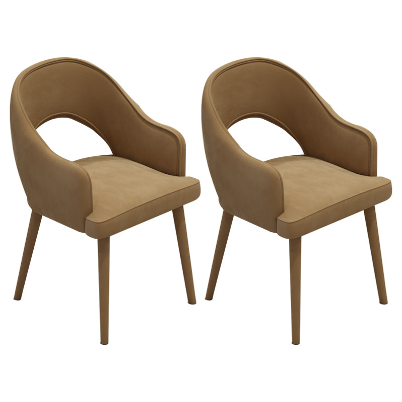 Modern Parsons Dining Chair Velvet Indoor Dining Chair for Living Room