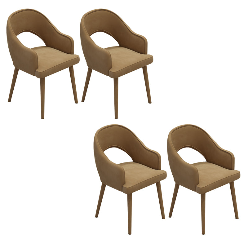 Modern Parsons Dining Chair Velvet Indoor Dining Chair for Living Room
