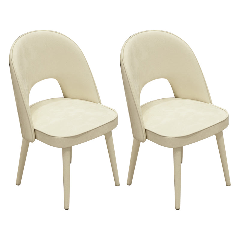 Modern Parsons Dining Chair Velvet Indoor Dining Chair for Living Room
