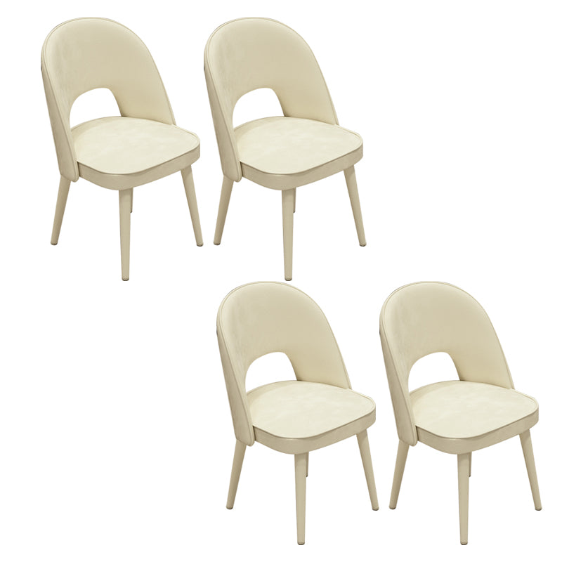 Modern Parsons Dining Chair Velvet Indoor Dining Chair for Living Room