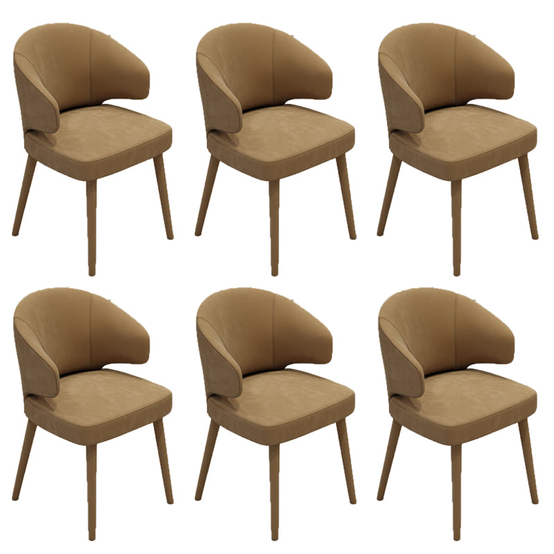 Modern Parsons Dining Chair Velvet Indoor Dining Chair for Living Room