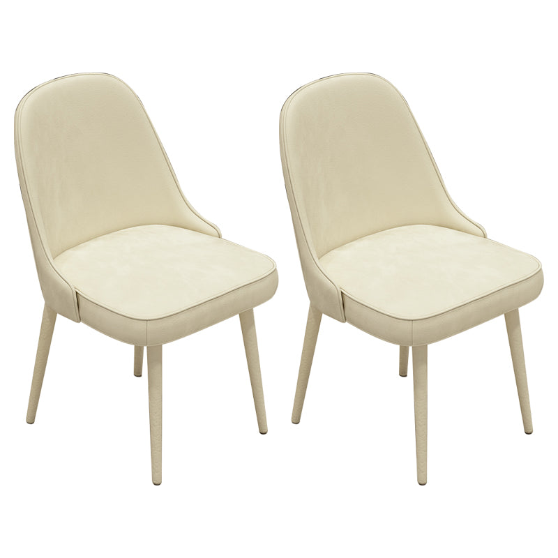 Modern Parsons Dining Chair Velvet Indoor Dining Chair for Living Room