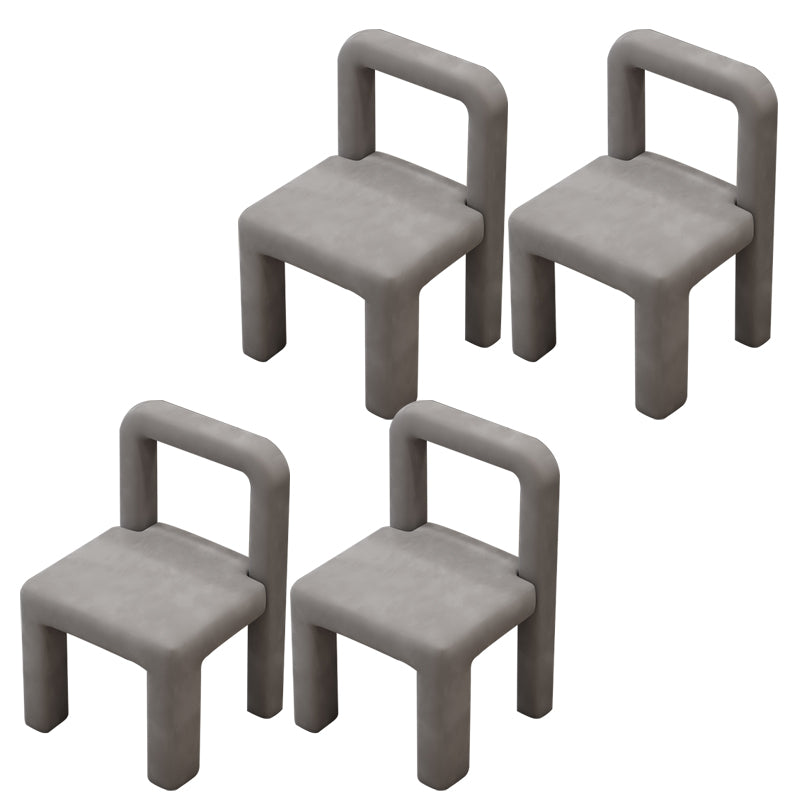 Modern Parsons Dining Chair Velvet Dining Chair for Dining Room