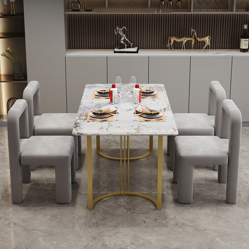 Modern Parsons Dining Chair Velvet Dining Chair for Dining Room