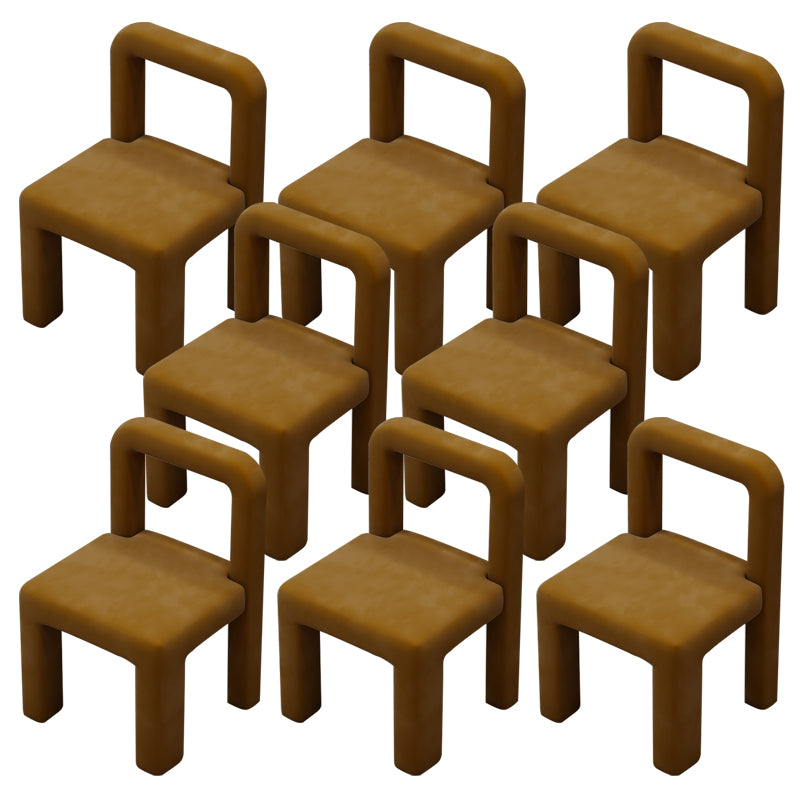 Modern Parsons Dining Chair Velvet Dining Chair for Dining Room