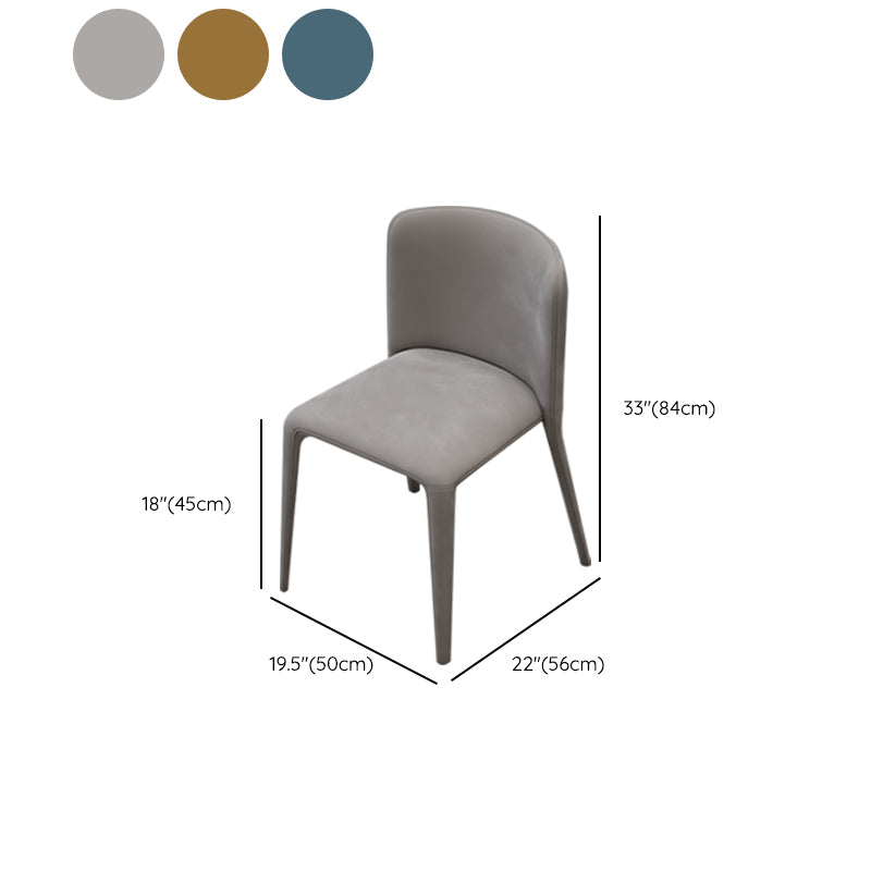 Modern Parsons Dining Chair Velvet Dining Chair for Dining Room