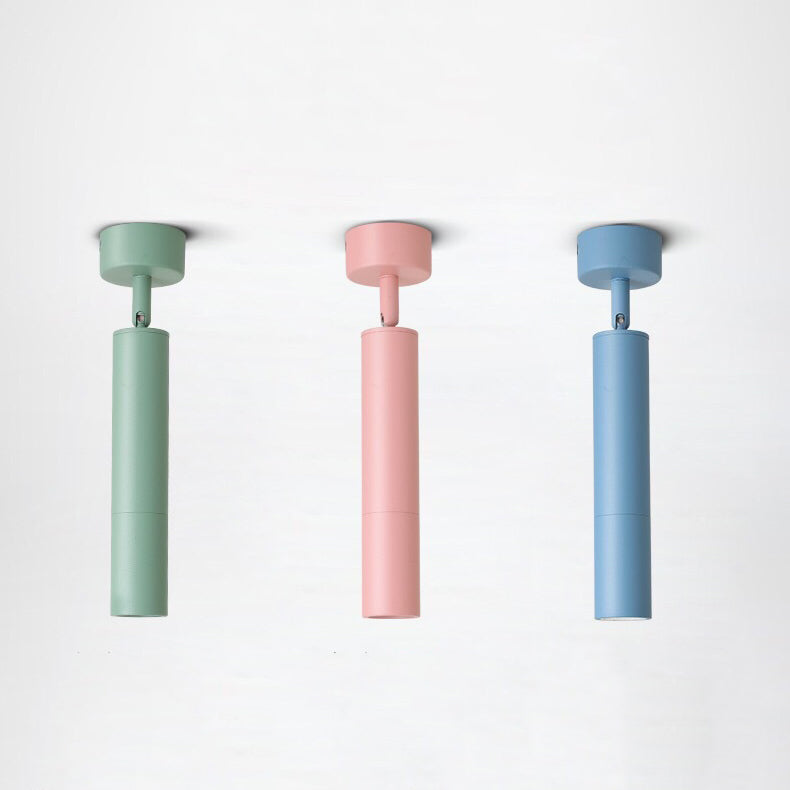 Nordic LED Ceiling Lamp Macaron Flush Mount Light Fixture for Corridor