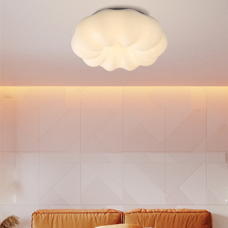 Cloud Shape 1 - Light Flush Mount Light Cream White Acrylic Modern Ceiling Flush