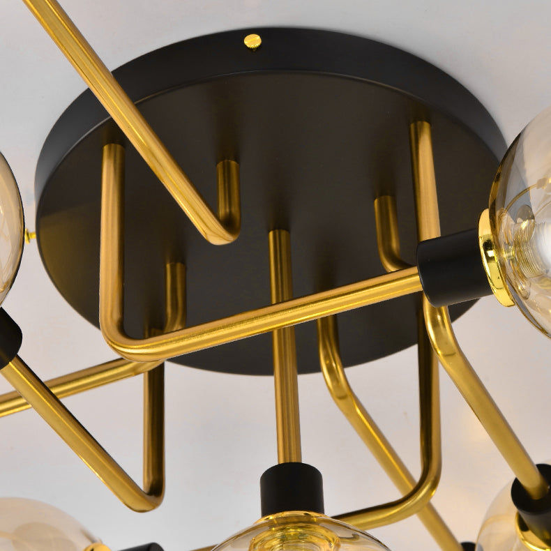Nordic Style Metal Ceiling Light Ball Shape Shade Ceiling Lamp for Bedroom